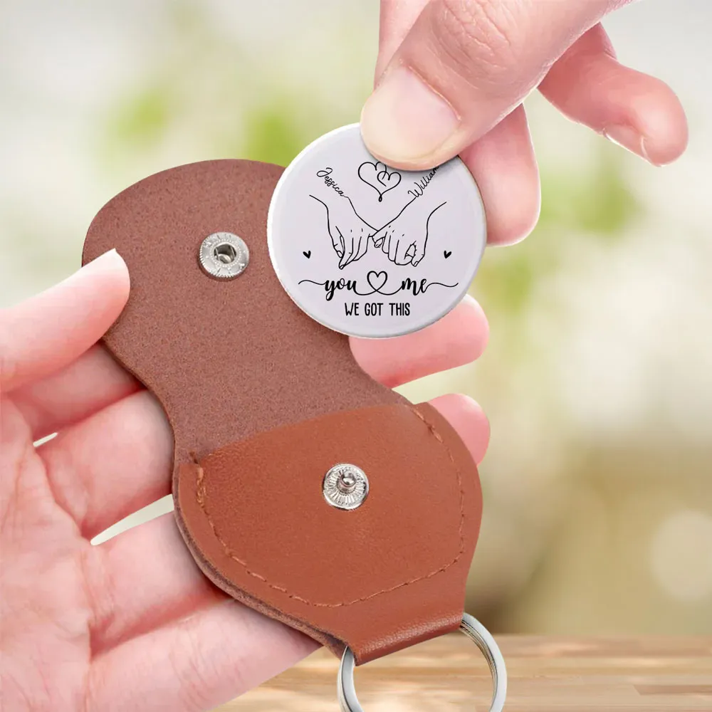 Pocket Hug Keychain with Love Messages – Sentimental Keepsake & Perfect Gift for Couples - Image 3