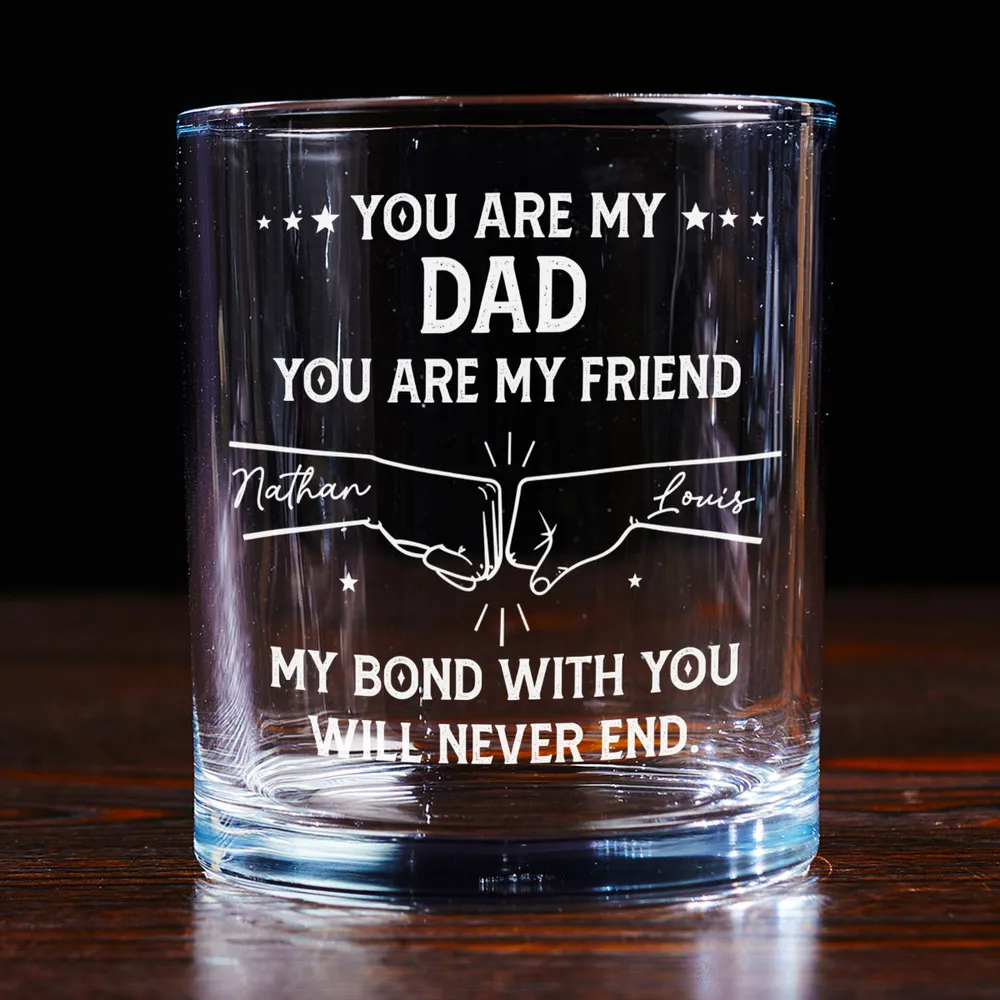 You Are My Brother Whiskey Glass – A Heartfelt Gift to Celebrate Unbreakable Bond and Lifelong Friendship - Image 2