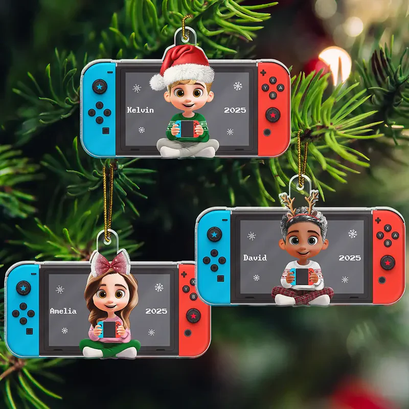 Gaming Themed Acrylic Ornament with Cute Character Design – Perfect Gift for Game Lovers - Image 2