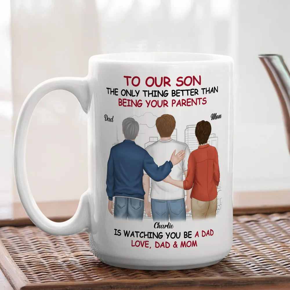 Ceramic Mug for Son from Dad, Warm Family Artwork, Keeps Hot Drinks, Creative Gift for New Dads, Birthdays or Father's Day - Image 7
