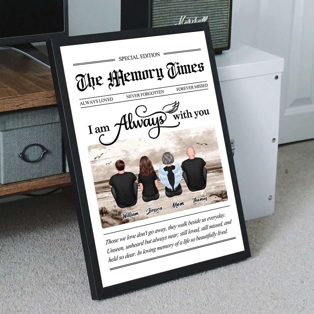 I Am Always With You Poster – A Memorial Gift to Honor Loved Ones Forever in Our Hearts - Image 2