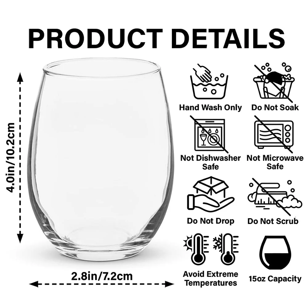 Custom Photo Christmas Wine Glass – Admit It, Christmas Would Be Boring Without Me - Image 4