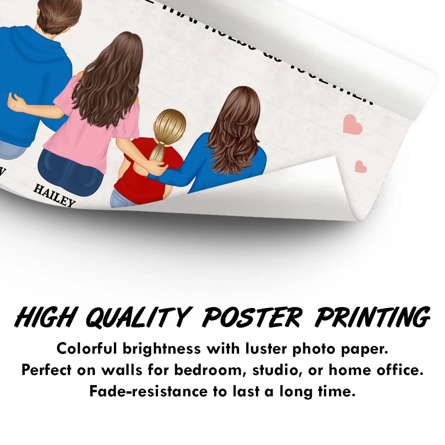 Personalized Mom Poster Gift – You Are The Piece That Holds Us Together Wall Art, Unique Family Gift For Mom Or Grandma - Image 3