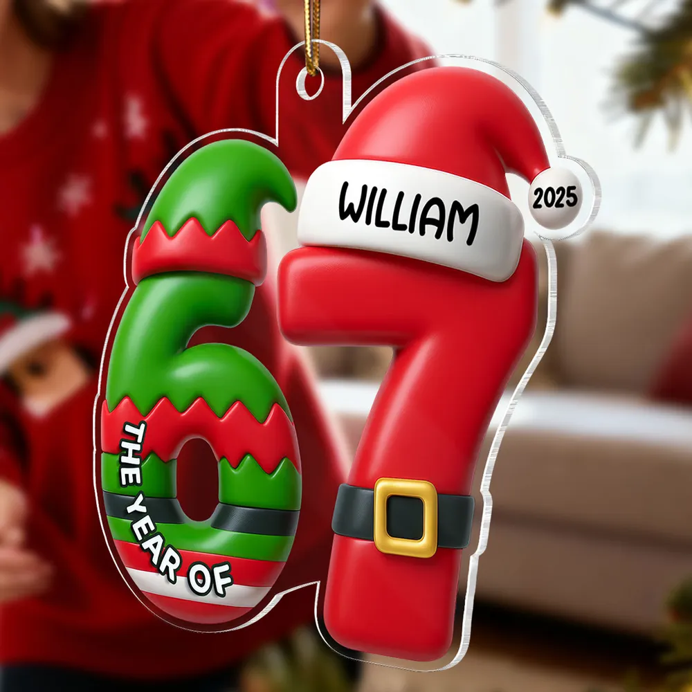 Personalized Acrylic Ornament 67 Reindeer & Snowman Design Cute Christmas Decor Unique Gift for Kids & Teens - Image 5