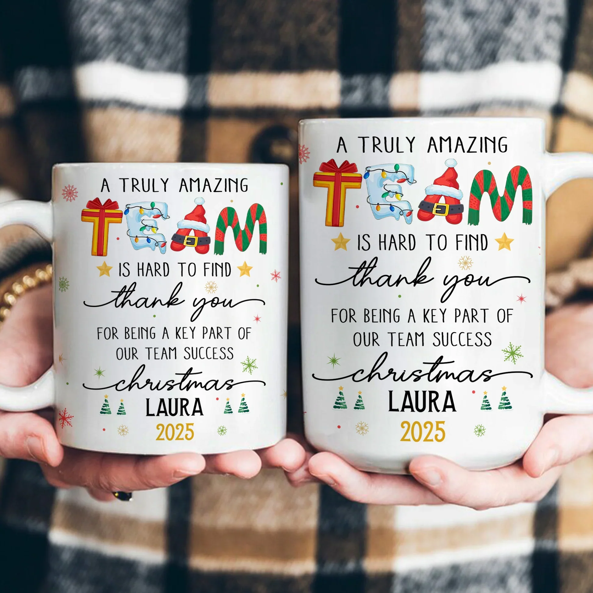Personalized White Ceramic Mug For Coworker Appreciation β A Truly Amazing Team Christmas Gift, Unique Thank You Present - Image 6