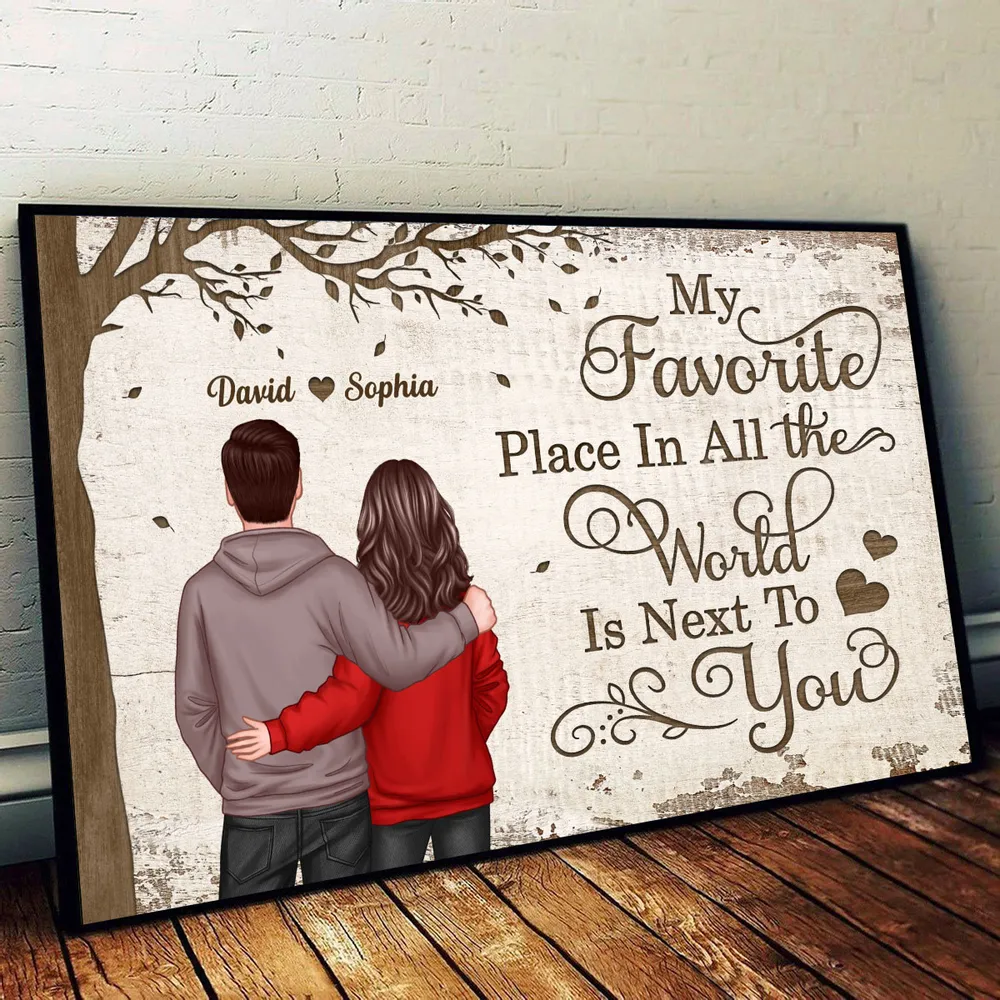 Custom Couple Commemorative Poster | Beautiful Illustrated Poster - The Perfect Gift to Convey Love and Memories | A Heartwarming Decoration for Couples on Special Occasions - Image 8