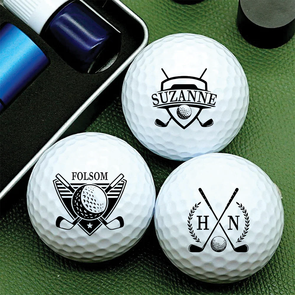 Personalized Plastic Golf Ball Stamp with Gift Box, Reusable Marker Golf Accessory, Unique Gift for Dad or Golf Lovers - Image 2