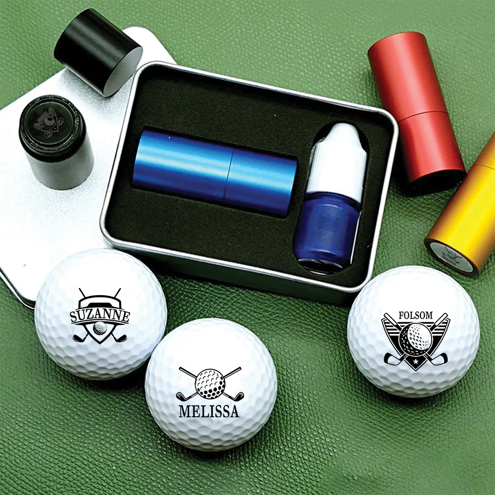 Personalized Plastic Golf Ball Stamp with Gift Box, Reusable Marker Golf Accessory, Unique Gift for Dad or Golf Lovers - Image 4