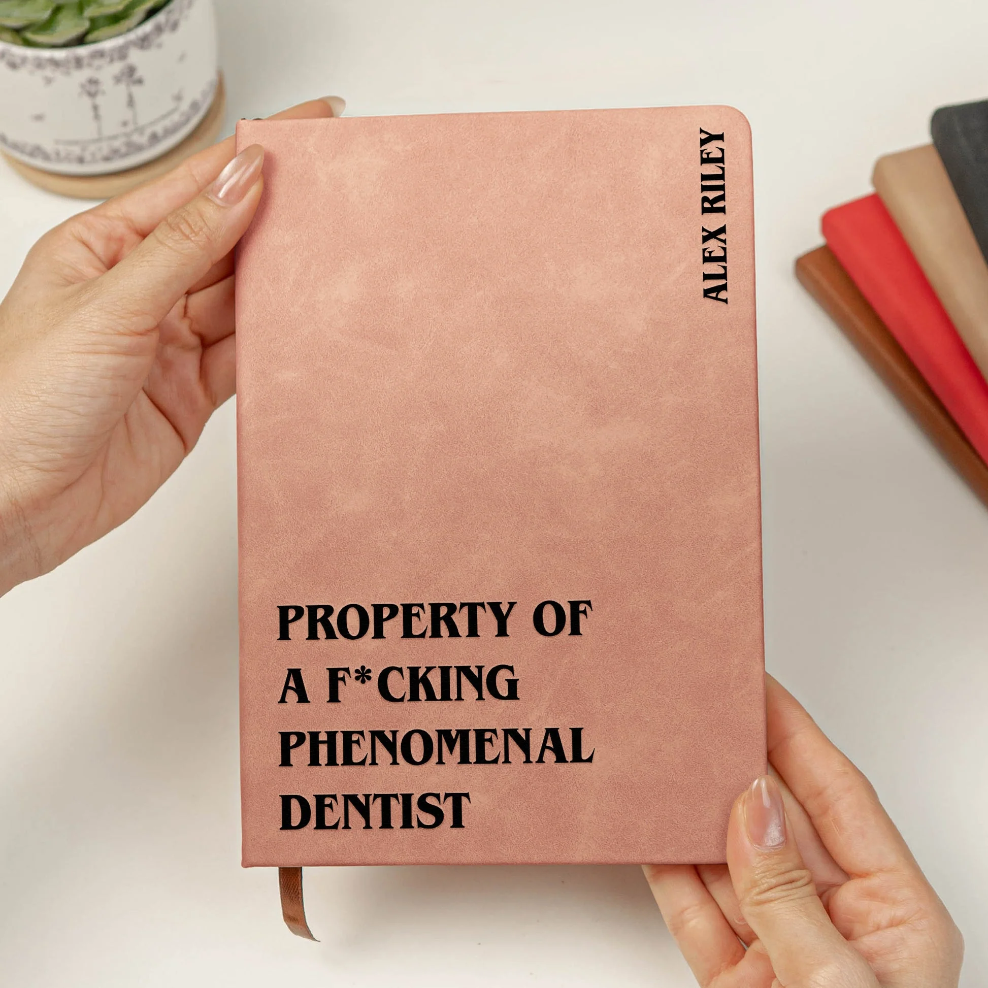 Personalized Leather Journal for a F*cking Phenomenal Professional – Bold Custom Gift for Nurse, Teacher, Boss or More - Image 5