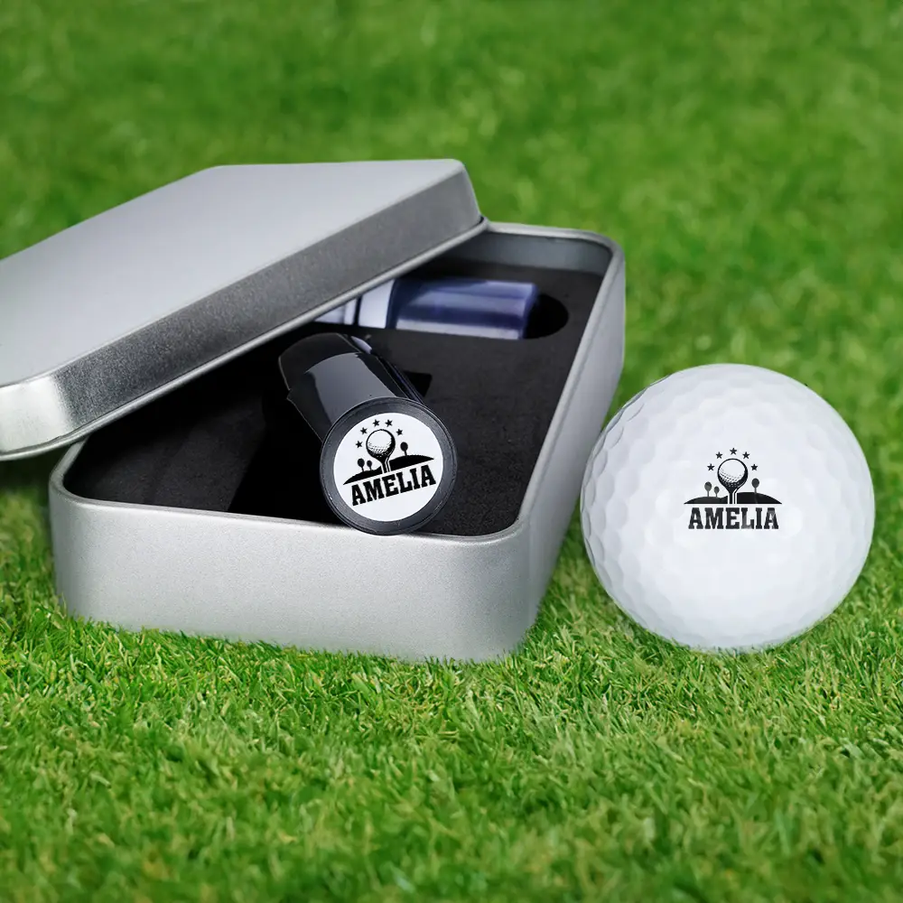 Plastic Golf Ball Stamp Personalized with Your Design – Fun Custom Golf Gift for Him, Her or Any Golfer - Image 6