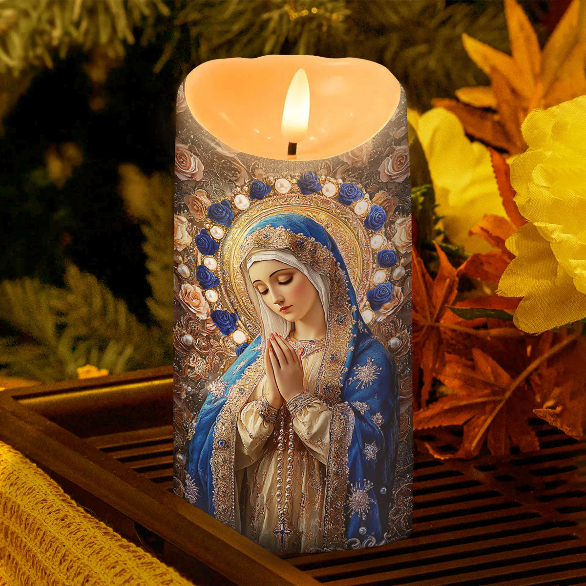 Prayer Candle for Husband – Warm LED Light, Inspirational Blessing and Strength Gift - Image 3