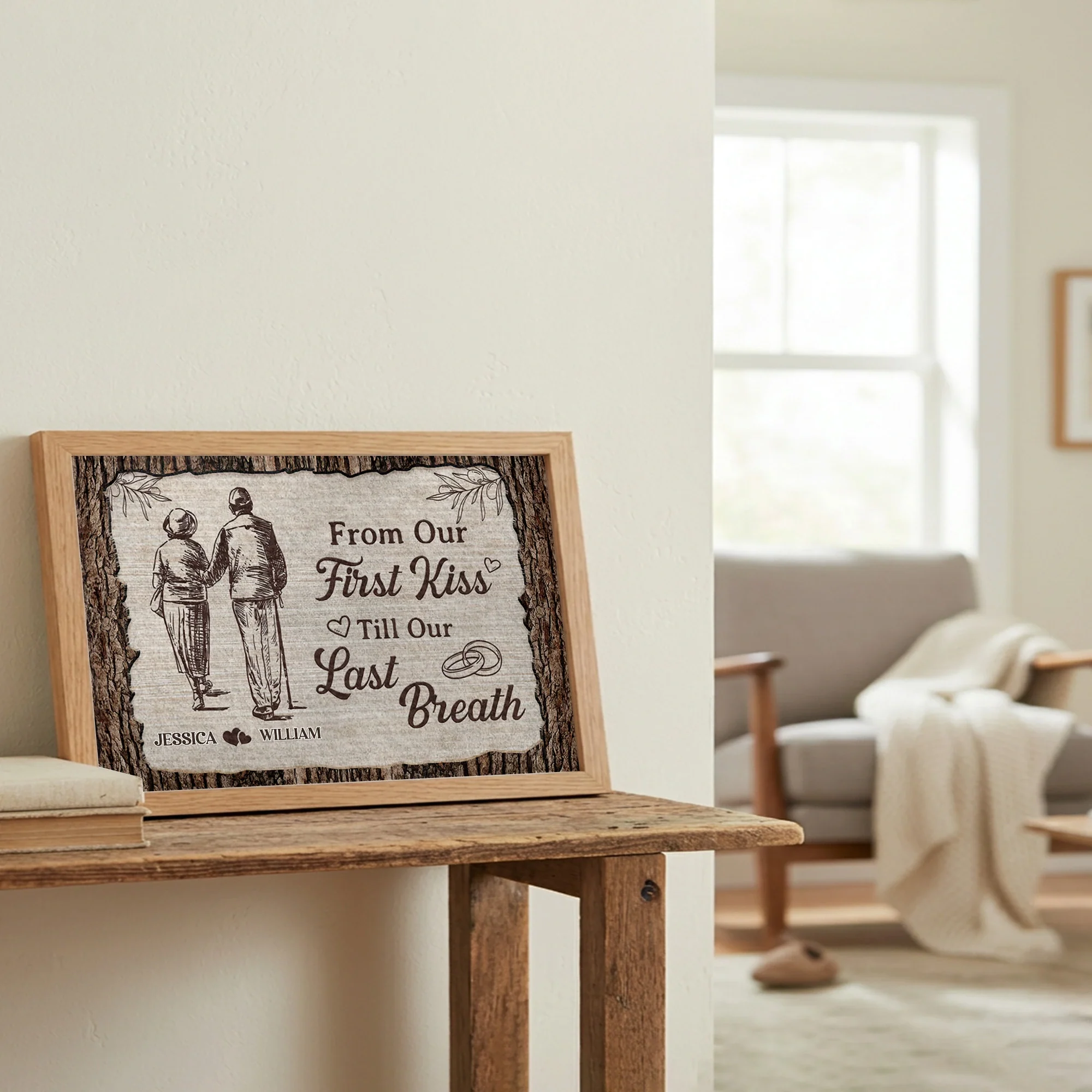 Personalized Poster for Couples From Our First Kiss Till Our Last Breath, Romantic Wall Art, Unique Anniversary Gift - Image 5