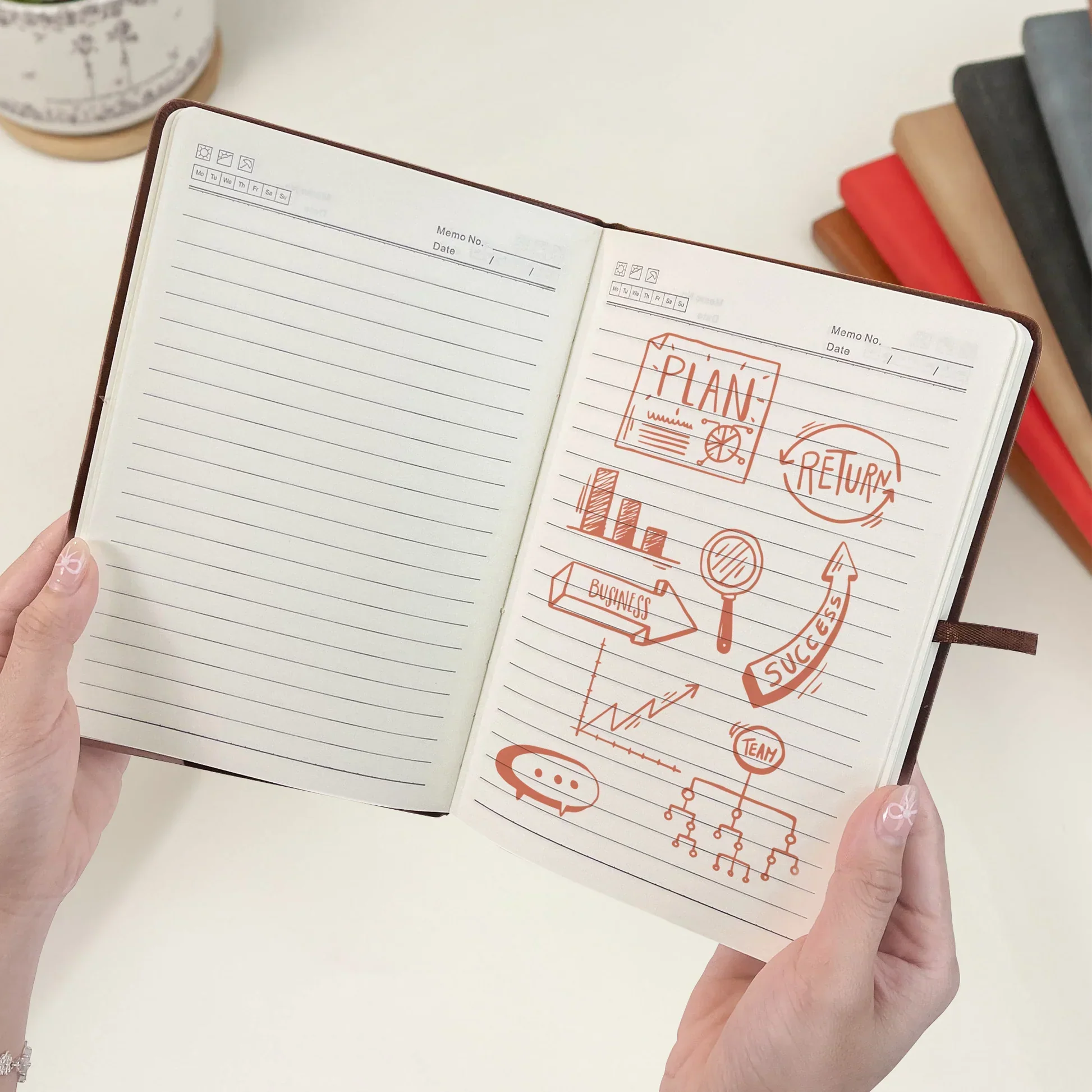 Custom Best Team Leather Journal for Employees and Coworkers, Thoughtful Work Appreciation Gift Idea - Image 5