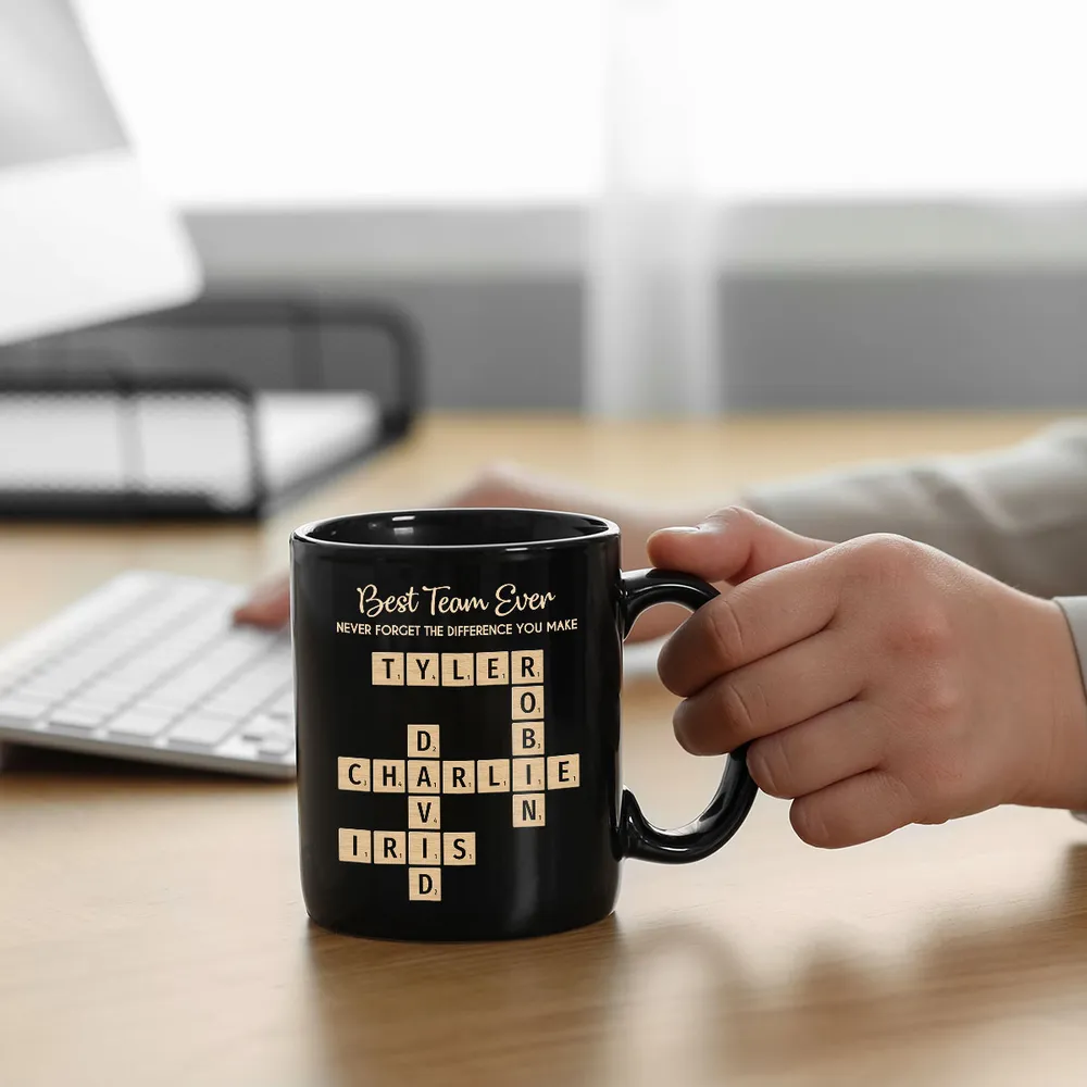 Best Team Ever Personalized Full Color Mug – Custom Team Name Layout for Work Crew – Meaningful Thank You Gift for Bosses and Colleagues - Image 6