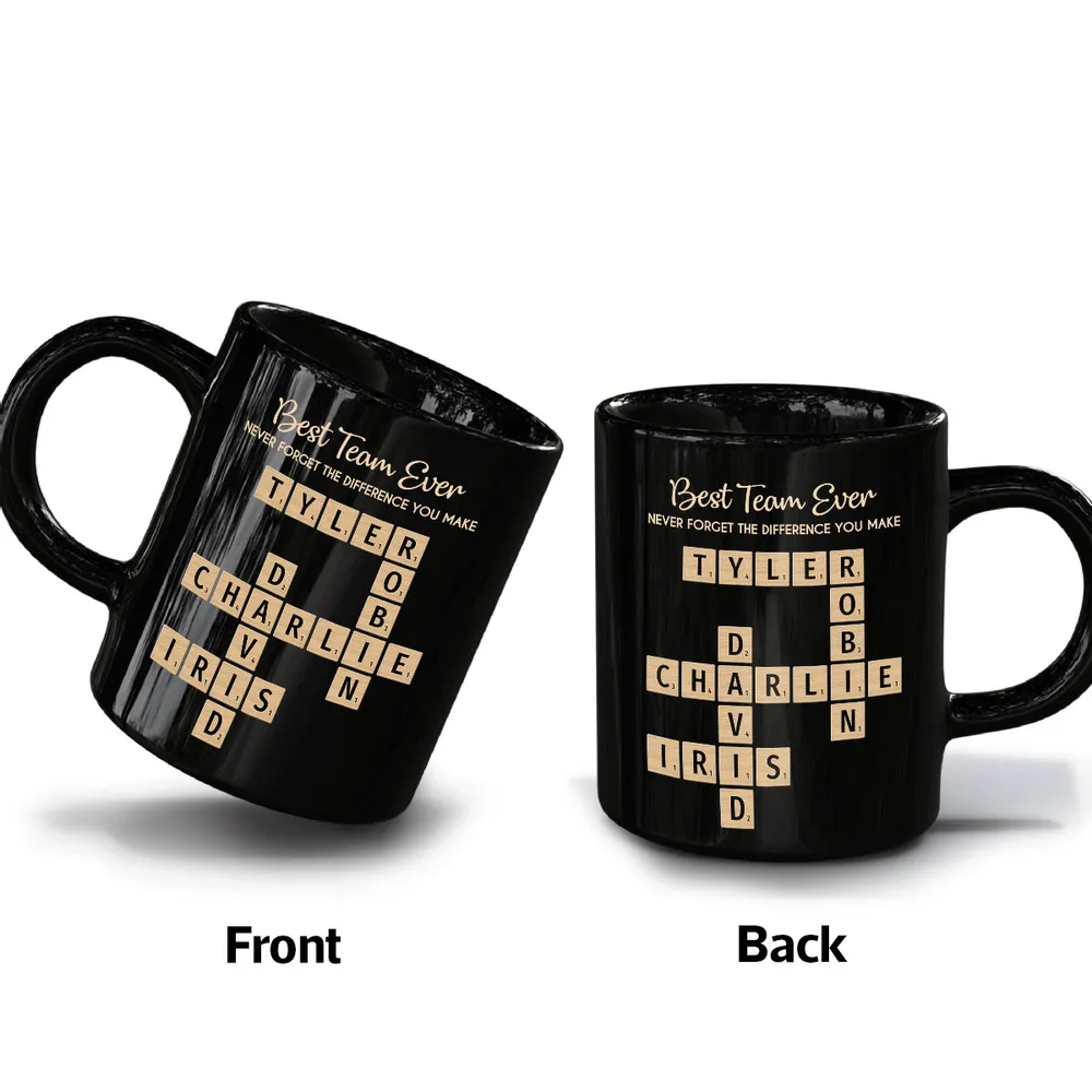 Best Team Ever Personalized Full Color Mug – Custom Team Name Layout for Work Crew – Meaningful Thank You Gift for Bosses and Colleagues - Image 7