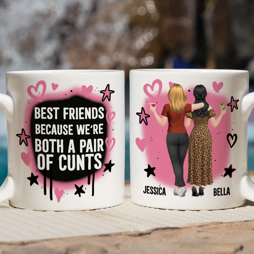 Personalized Best Friends Mug with Bold Funny Quote – Custom Characters, Unique Gift for Your Bestie - Image 7