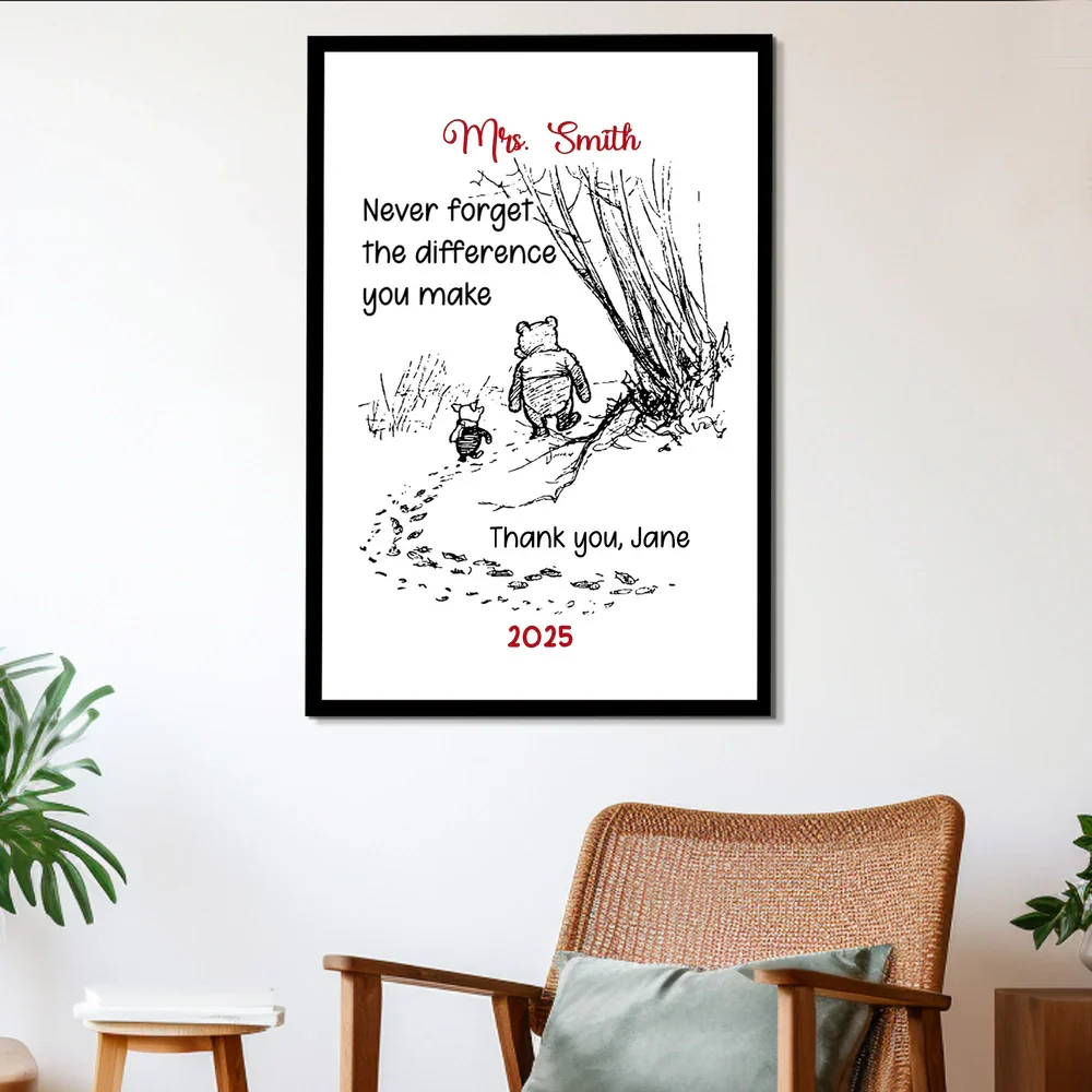 Custom Acrylic Plaque Keepsake, Heartfelt Never Forget the Difference You Make Message, Meaningful Appreciation Gift - Image 7