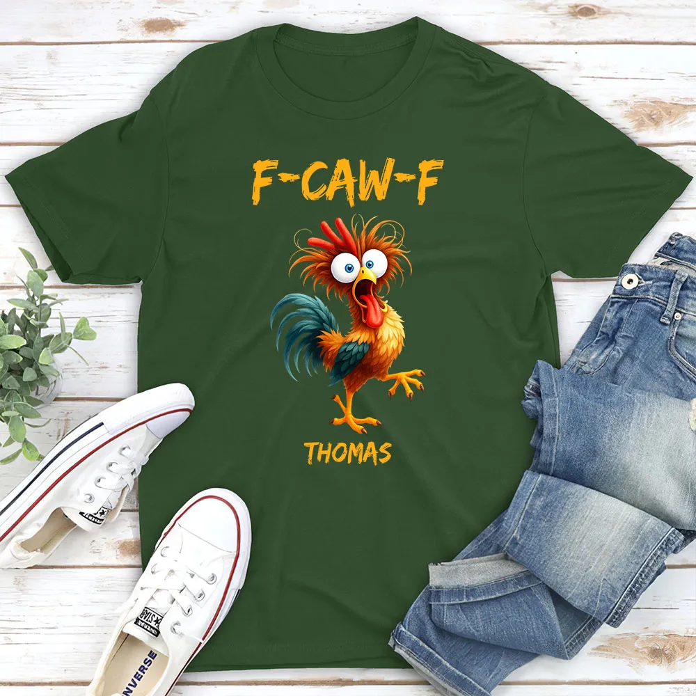 Custom F-CAW-F Chicken Classic Tee – Hilarious Personalized Shirt for Parties, Travel and Everyday Wear, Unique Gag Gift - Image 3