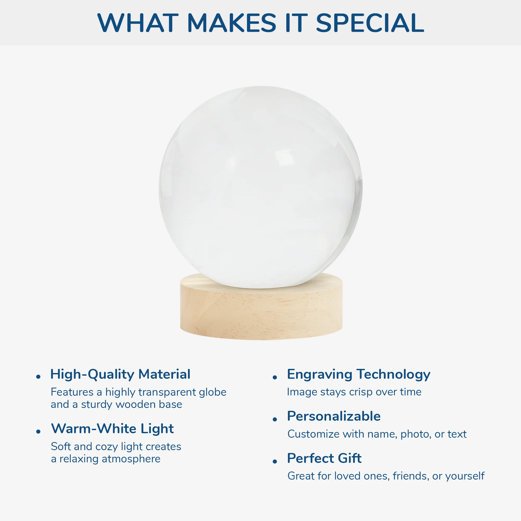 Personalized Globe Lamp for Couples – Together Forever Photo Light, From Our First Kiss Till Our Last Breath, Unique Romantic Gift - Image 6