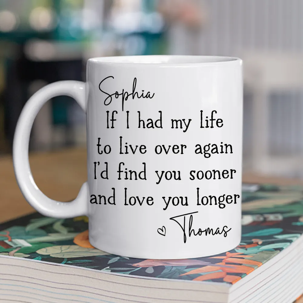 Custom Love You Longer Coffee Mug, Personalized White Ceramic Mug for Partner, Sweet Daily Reminder & Thoughtful Romantic Gift - Image 3