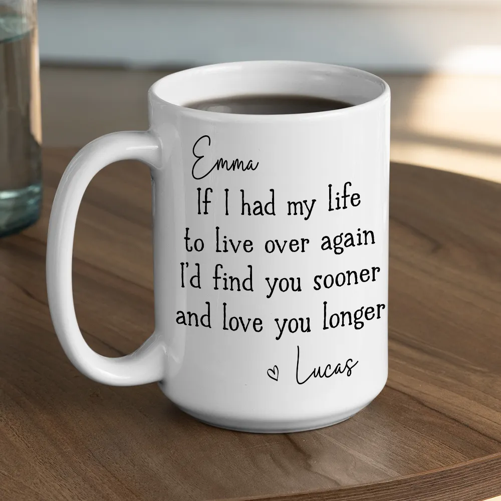 Custom Love You Longer Coffee Mug, Personalized White Ceramic Mug for Partner, Sweet Daily Reminder & Thoughtful Romantic Gift - Image 7