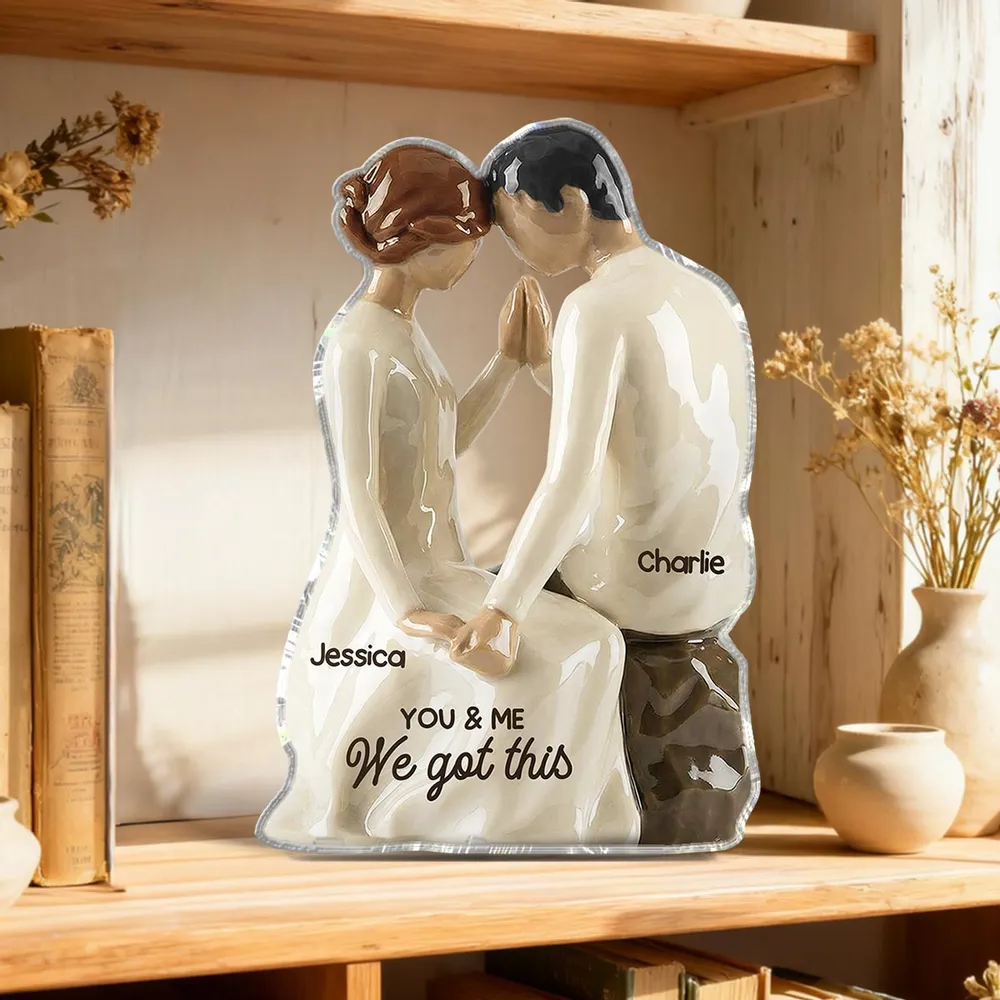 Shaped Acrylic Block Plaque Romantic Couple Keepsake Together is Our Favorite Place to Be Creative Gift for Couple Home Accent - Image 7