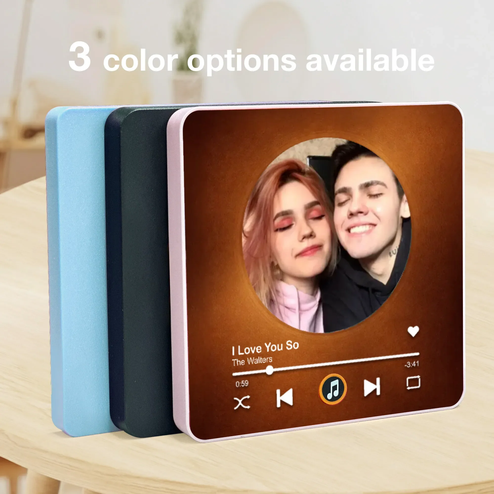 Acrylic Music Magnet Personalized Photo Song Player Keepsake for Fridge Anniversary Gift or Valentine's Day Gift for Her or Him - Image 3
