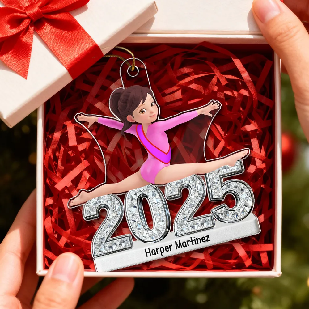 Personalized Gymnast Split Pose Acrylic Ornament for Dance Lovers - Unique Gift for Daughter or Granddaughter - Image 5