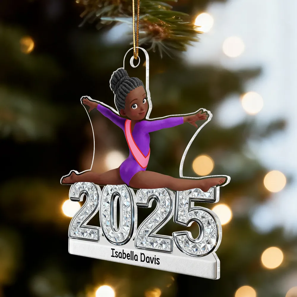 Personalized Gymnast Split Pose Acrylic Ornament for Dance Lovers - Unique Gift for Daughter or Granddaughter - Image 8