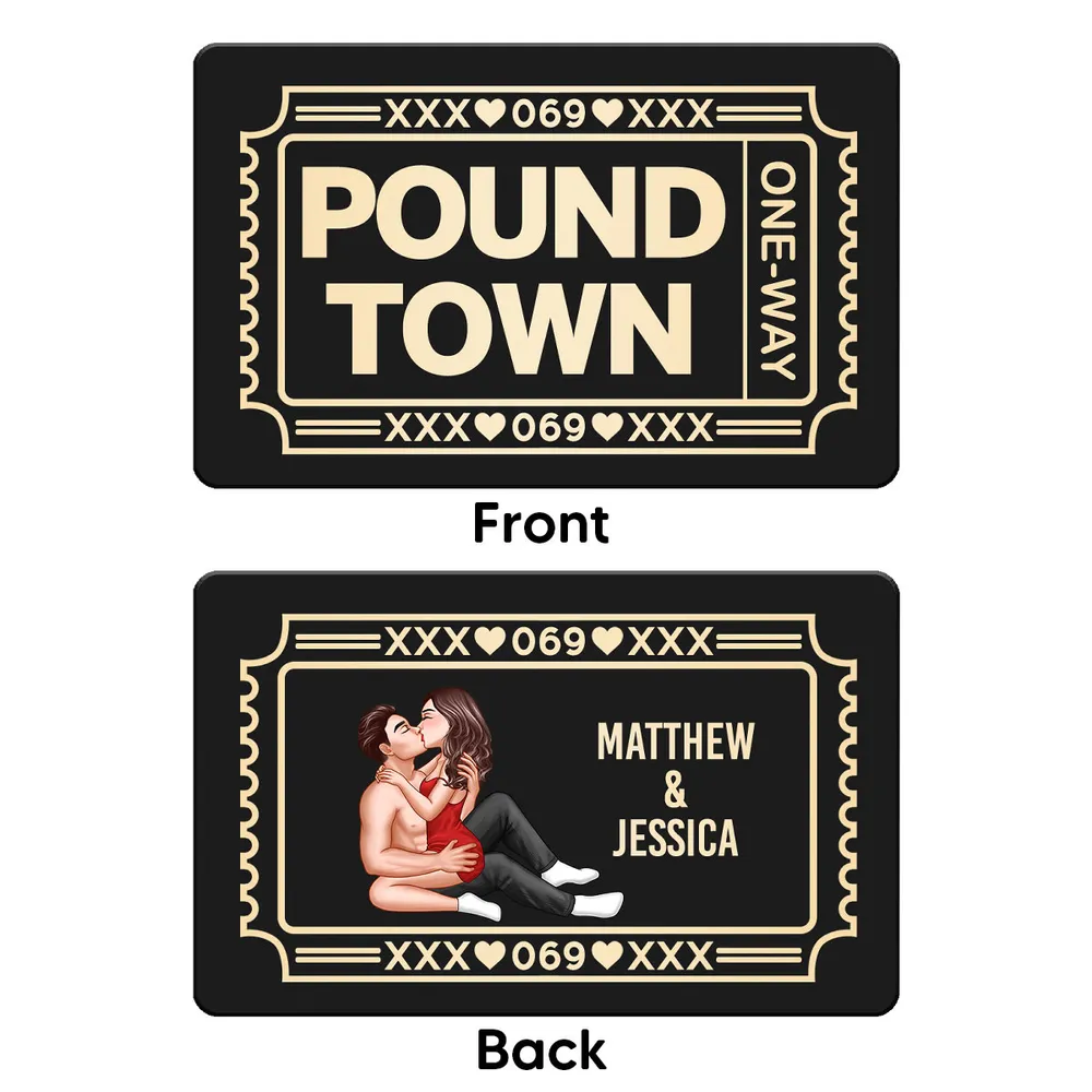 Personalized Pound Town Ticket Metal Wallet Card, Funny Couple Gift for Boyfriend or Husband, Slim Modern Keepsake - Image 8