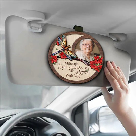 I'm Always With You Cardinal Photo 2-Layer Wooden Car Visor Clip Personalized Keepsake for a Heartwarming Gift - Image 3