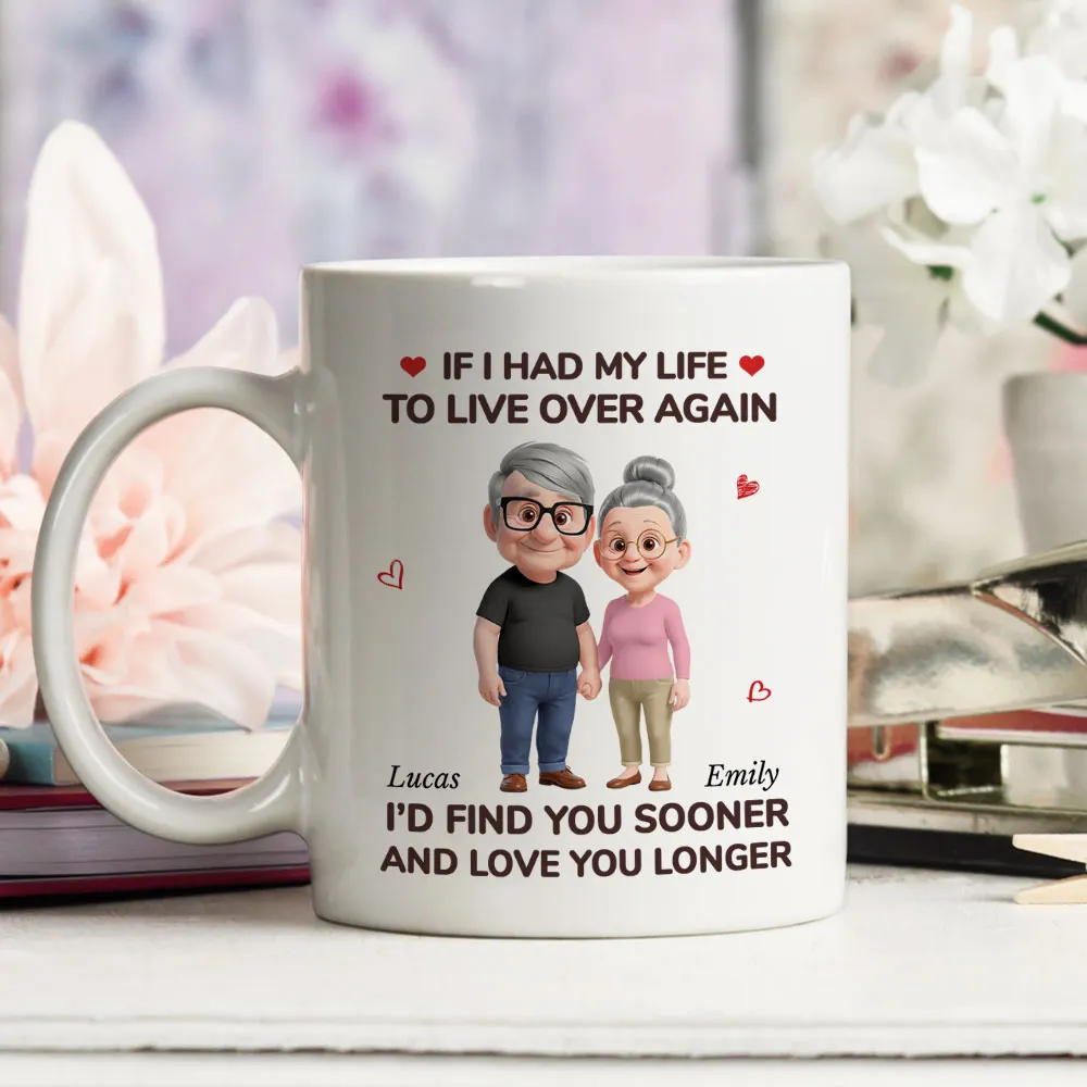 Ceramic Mug Personalized for Couples, If I Had My Life to Live Over Again Quote, Heartwarming Valentine Gift - Image 3