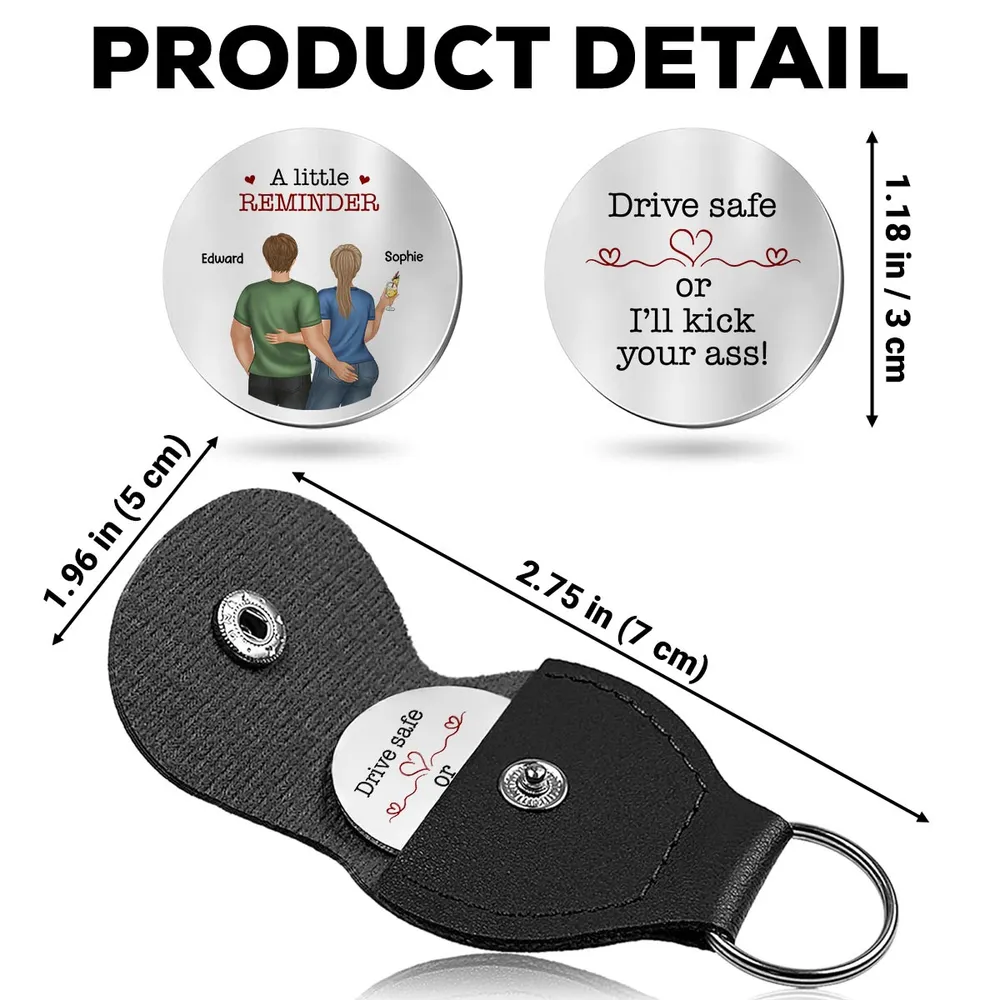 Personalized Pocket Hug Keepsake Token, Drive Safe Reminder for Him, Funny Love Gift for Boyfriend or Husband - Image 4