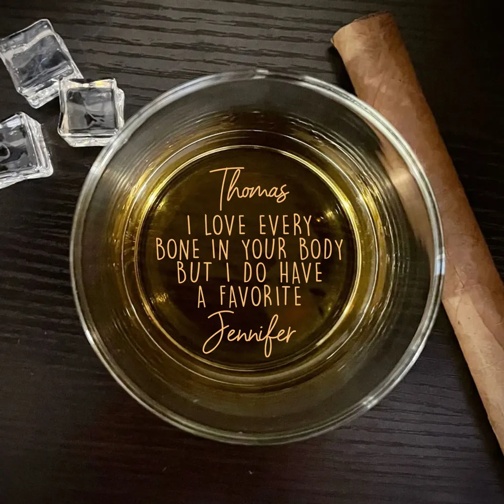 Personalized Engraved Whiskey Glass with Funny Love Quote - Unique Gift for Couple, Husband or Wife - Image 5