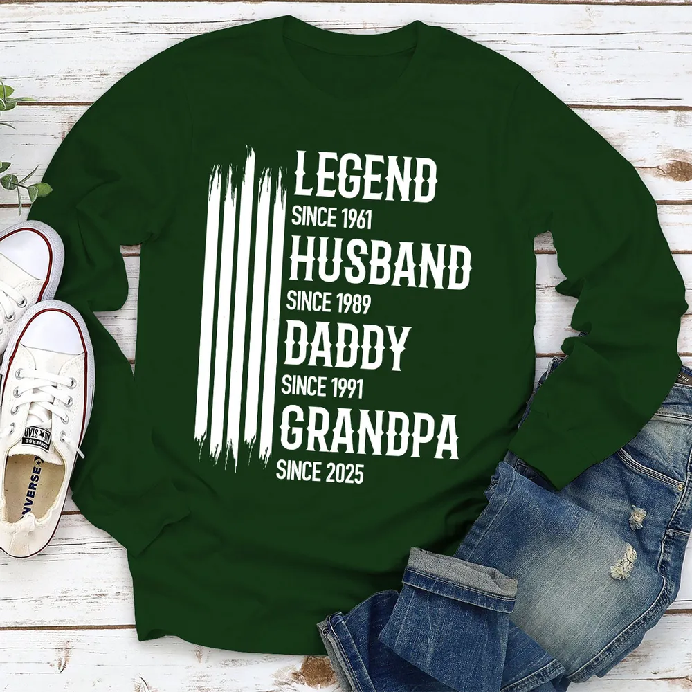 Legend Husband Daddy Grandpa Classic Tee Personalized Family Pride Shirt Unique Gift for Him - Image 5