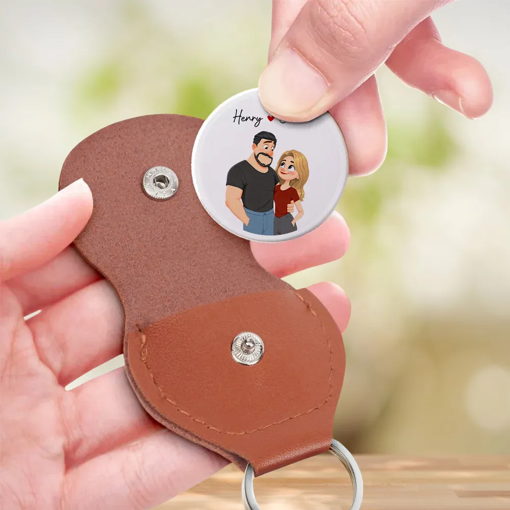 Personalized Pocket Hug with Couple Illustration, Sweet Everyday Keepsake, Unique Romantic Gift for Wife - Image 3