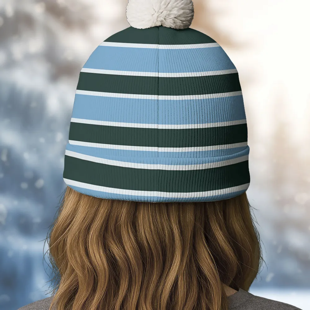 Personalized Dog Dad Bobble Beanie Hat With Custom Cartoon Pet & Owner - Cozy Winter Gift for Dog Lovers - Image 4