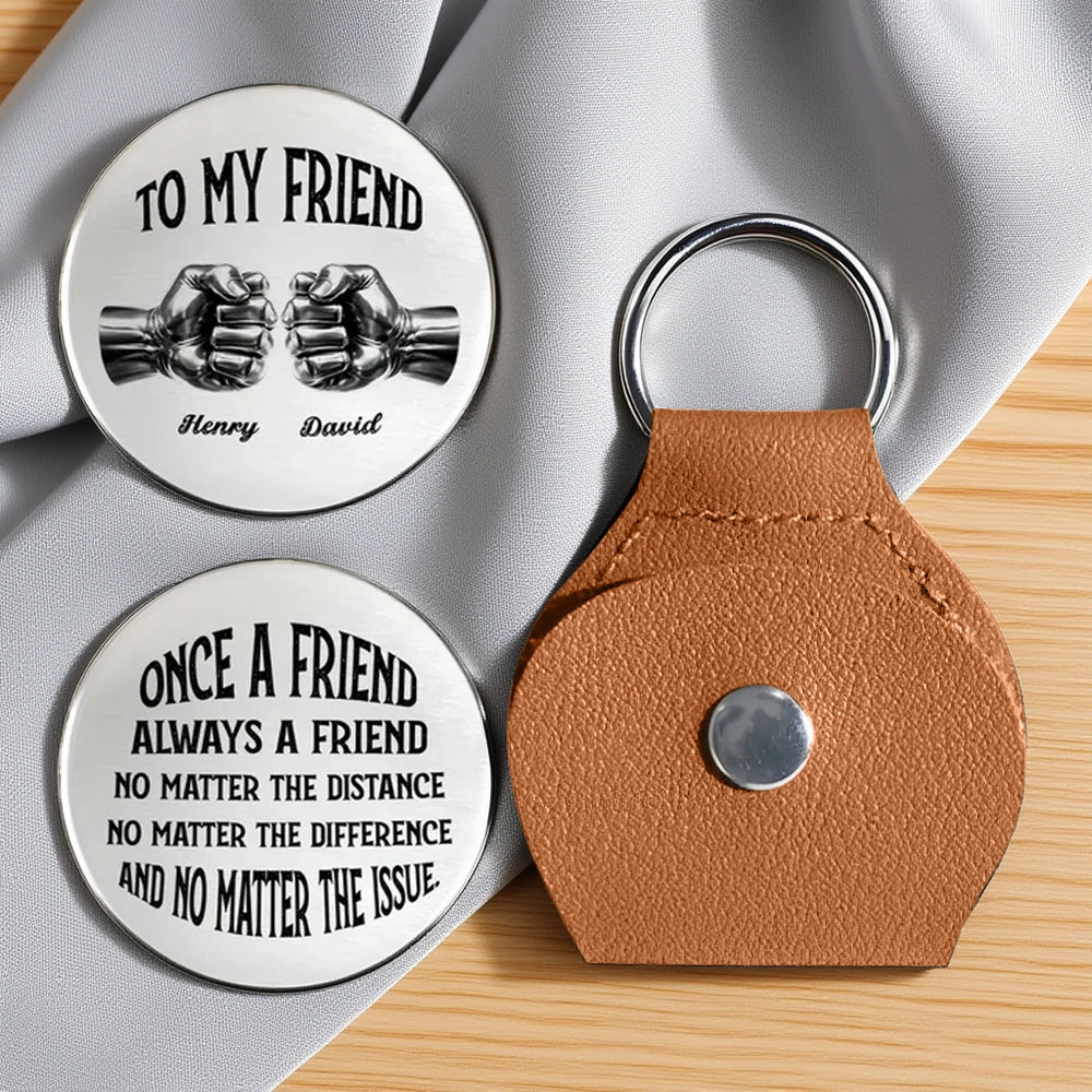 Pocket Hug for Friends, Once A Friend Always A Friend Message, Small Everyday Keepsake, Thoughtful Unique Gift