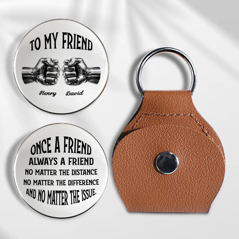 Pocket Hug for Friends, Once A Friend Always A Friend Message, Small Everyday Keepsake, Thoughtful Unique Gift - Image 4