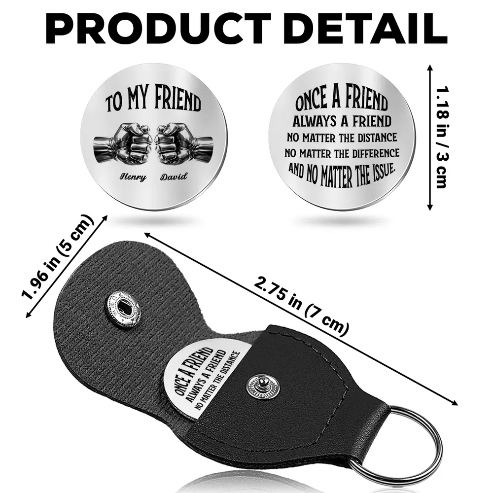 Pocket Hug for Friends, Once A Friend Always A Friend Message, Small Everyday Keepsake, Thoughtful Unique Gift - Image 5