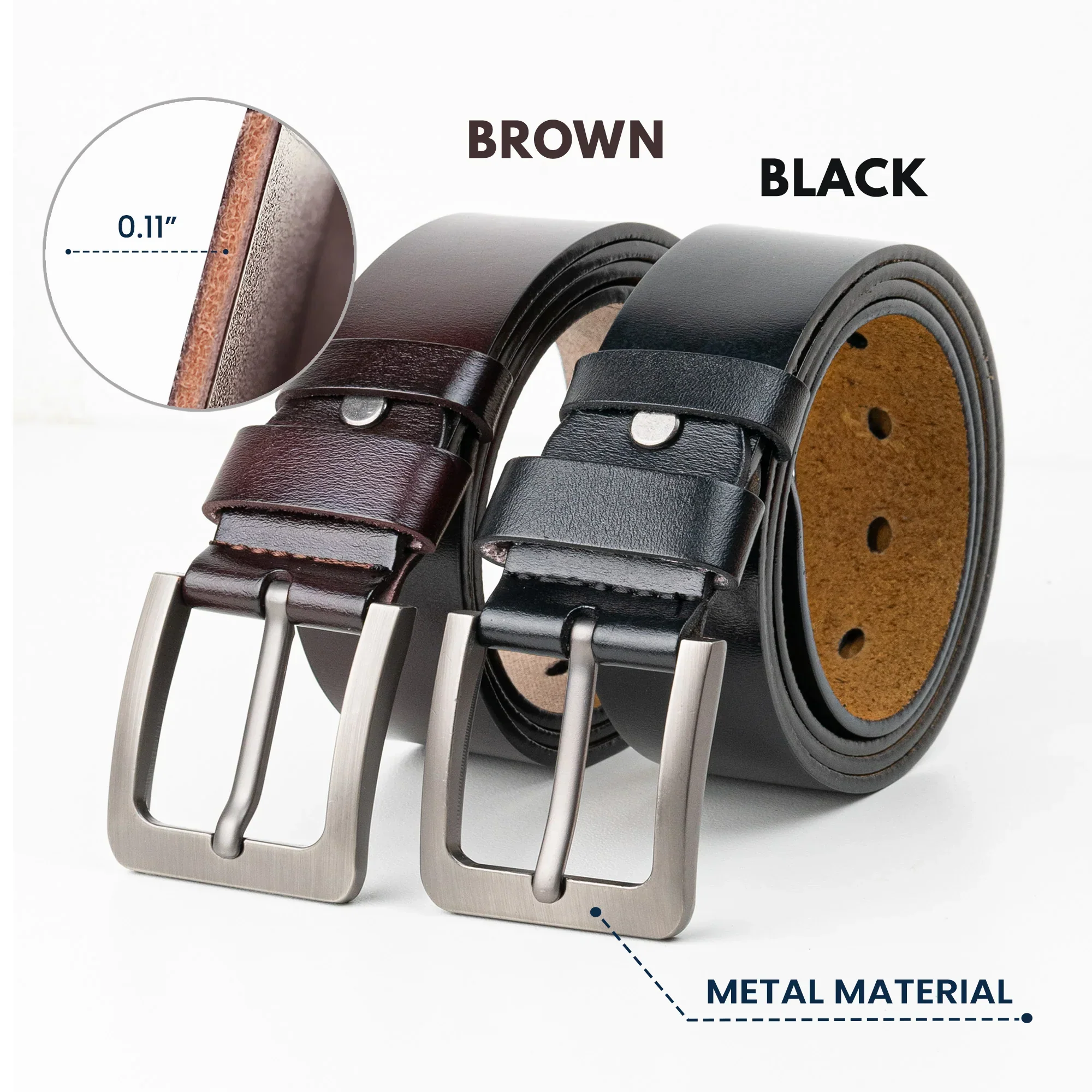 Funny Personalized Leather Belt for Daily Wear, Cheeky Love Quote Design, Creative Gift Choice for Partner - Image 2