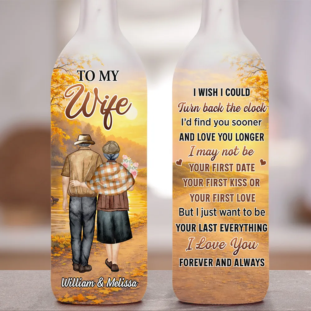 Personalized Bottle Lamp for Wife with I Wish I Could Love Quote, Cozy Warm Glow Night Light, Unique Romantic Gift - Image 5
