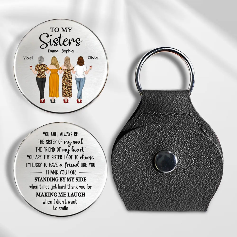 Pocket Hug Best Friend Keepsake with Soul Sister Quote, Personalized Unique Gift to Carry Daily Love and Support - Image 5