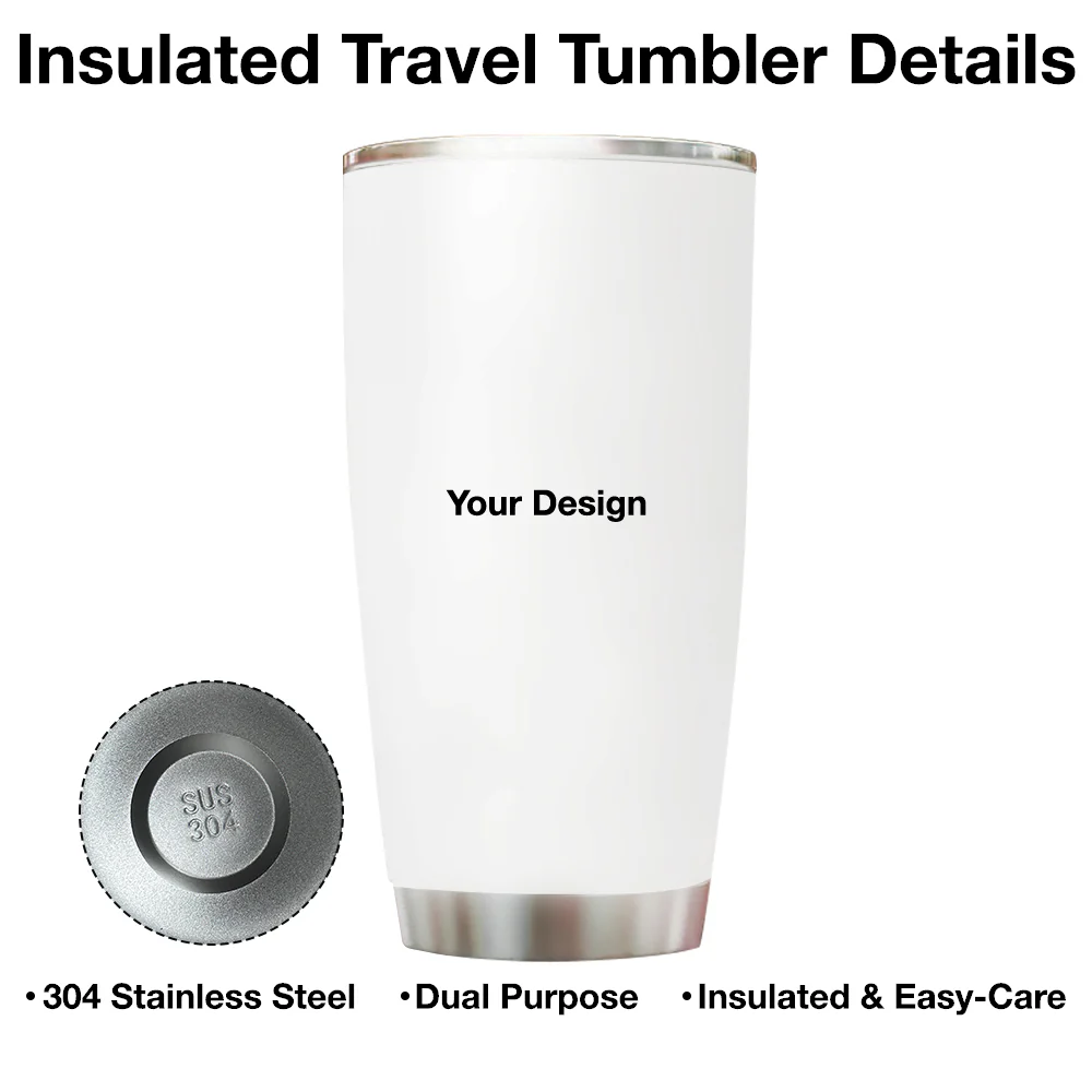 Personalized Insulated Travel Tumbler Once A Brother Always A Brother Gift for Brother, Fist Bump Design - Image 4