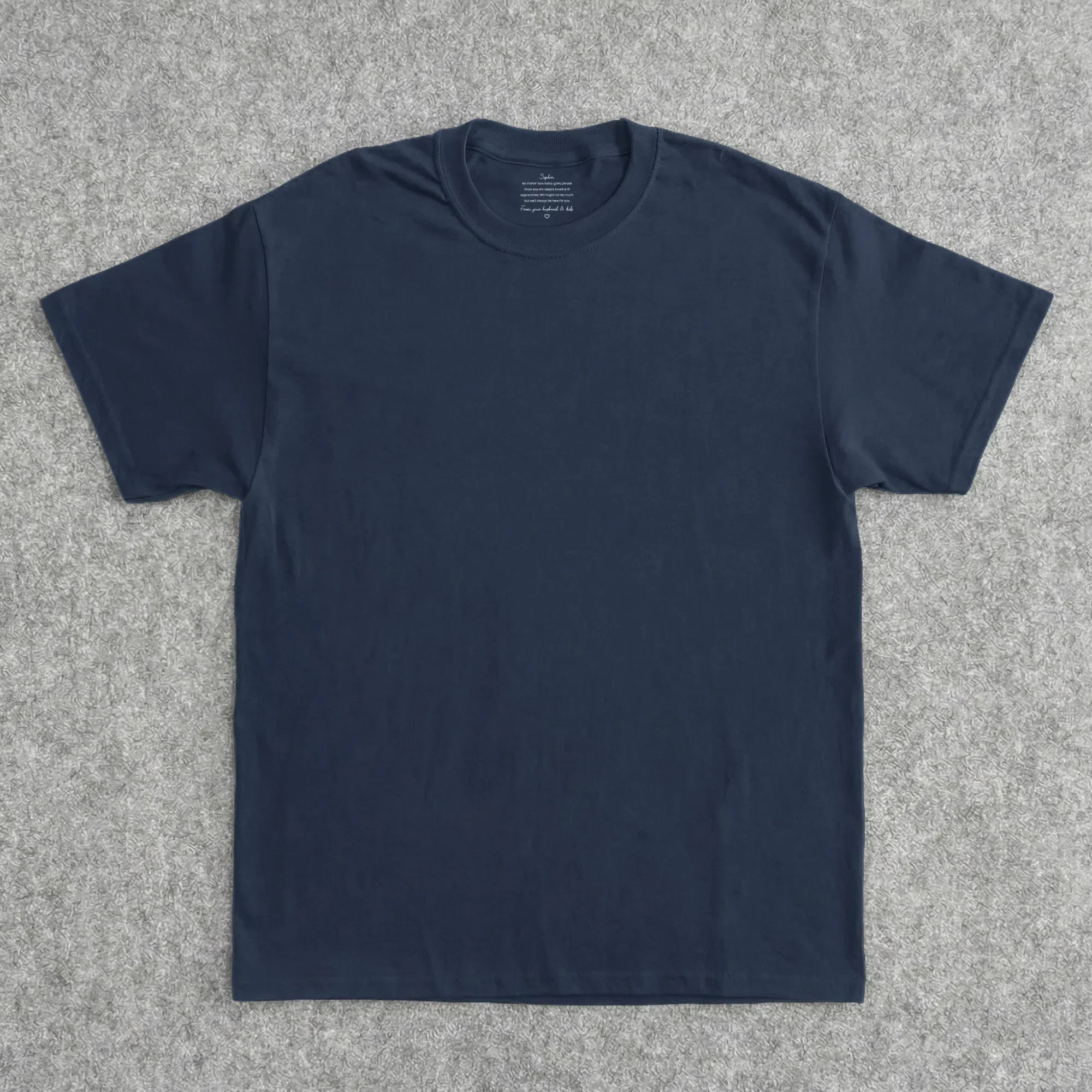 Classic Tee Personalized for Mom with Appreciation Message, Everyday Reminder She Is Loved, Unique Gift for Wife - Image 4