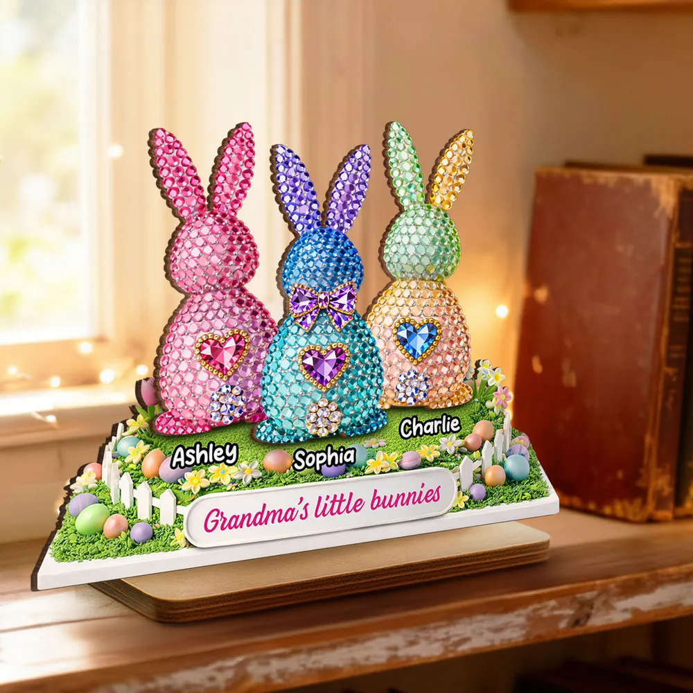 Grandma's Little Bunnies Shaped Acrylic Block Plaque Personalized Keepsake for Easter Home Accent Thoughtful Gift - Image 8