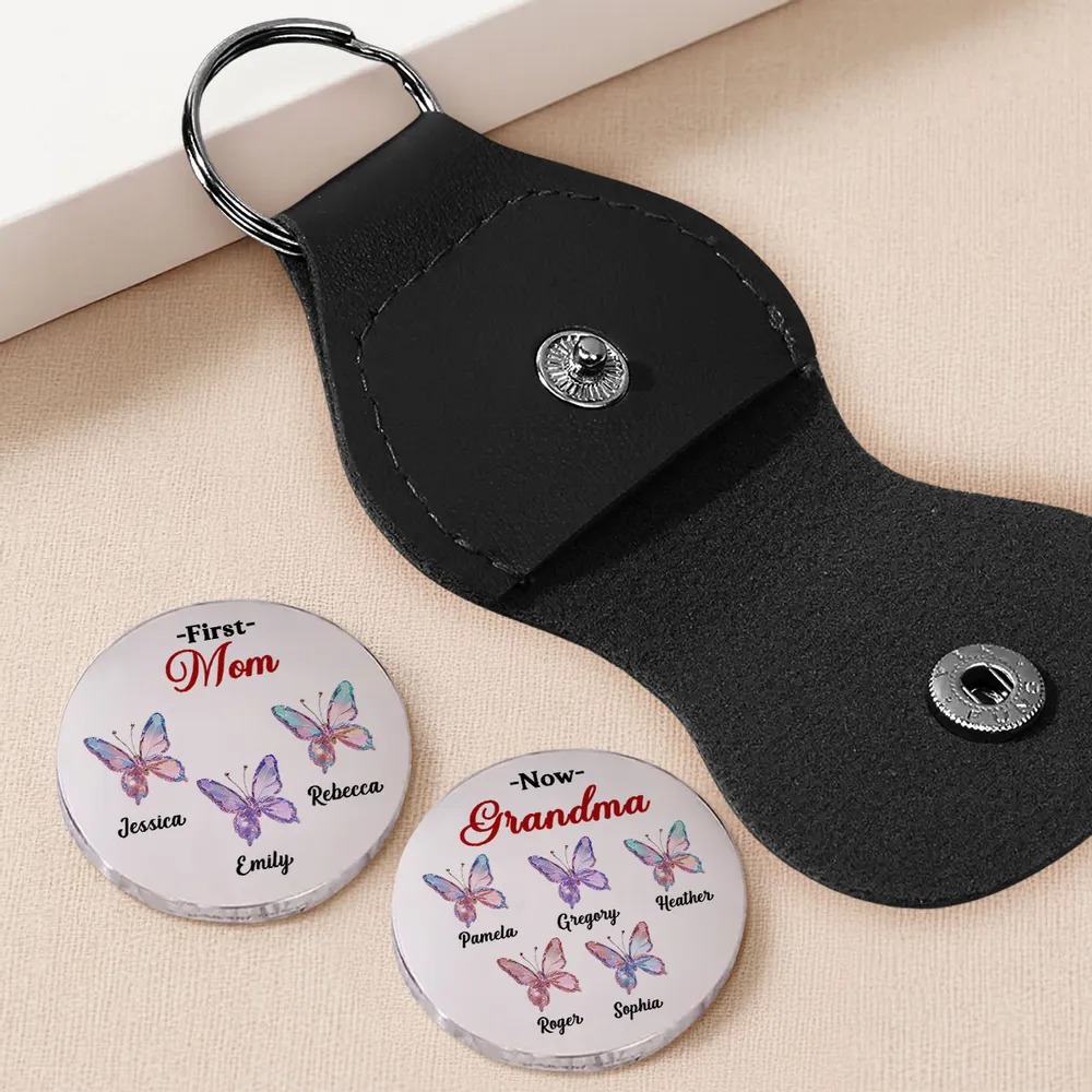 Pocket Hug for Grandma, Personalized Butterfly Keepsake She Can Carry Daily, Sweet Sentimental Gift From Family - Image 2