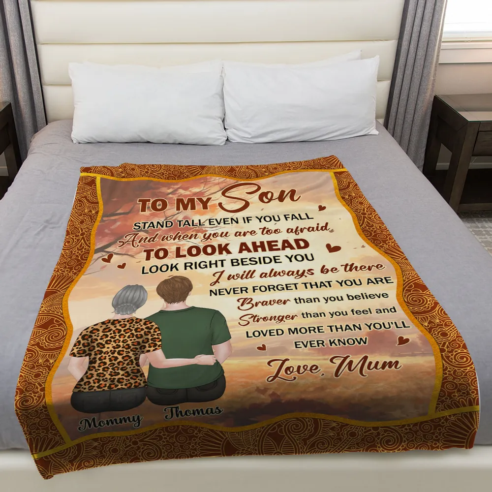 To My Grandson Personalized Fleece Blanket, Heartwarming Grandma Message, Cozy Decor Throw, Thoughtful Gift - Image 3