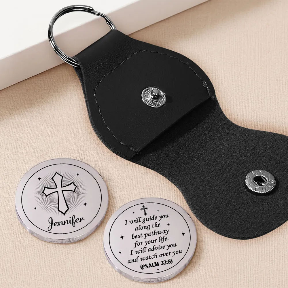 Personalized Pocket Hug with Cross Design, Faith-Inspired Everyday Keepsake, Unique Christian Gift for Her - Image 3