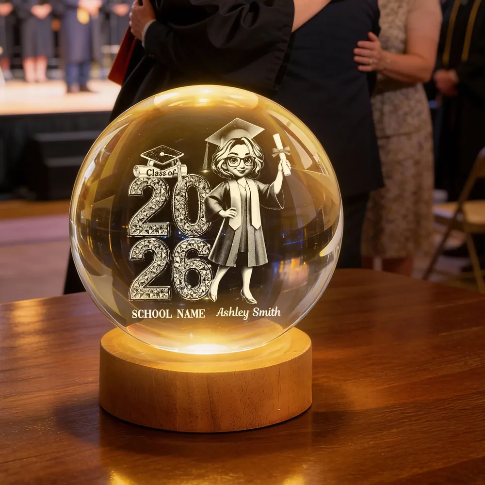 Personalized Globe Lamp Class Of Graduation Night Light, Unique Gift For Son or Daughter - Image 6